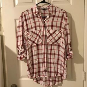 Express plaid button down